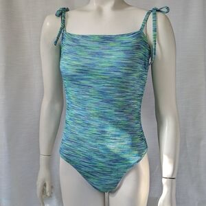 Aeria One Piece Cheeky Woven-Style Swimsuit‎